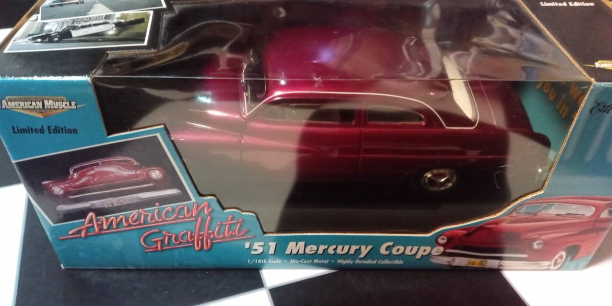 未使用】Ertl1/18 '51 Mercury Coupe AmericanGraffiti マーキュリー
