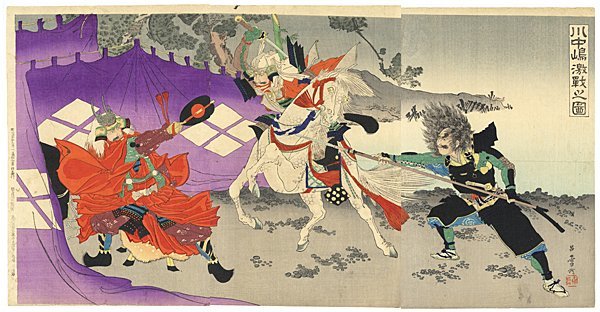 傷や汚れあり】morimiya* 川中島の戦い 武田信玄 上杉謙信 呂雪『川