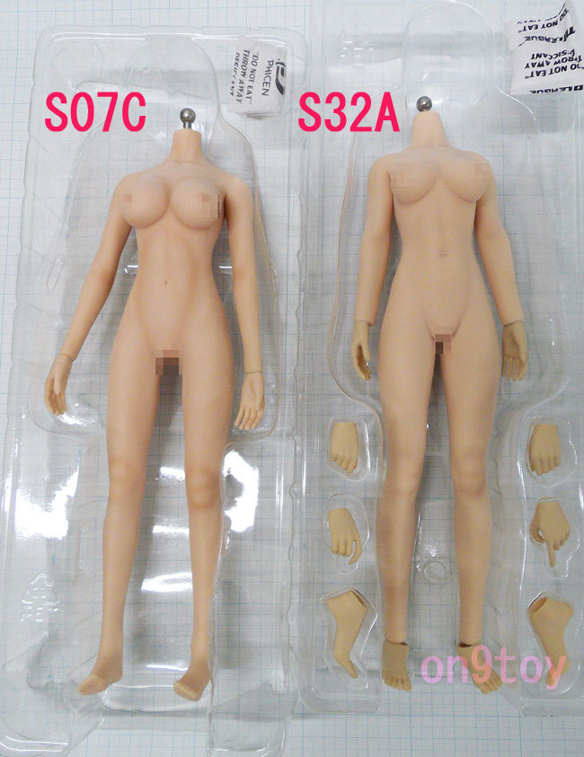 未使用】TBLeague 1/6 シームレス女性素体 S32A Pale ペール