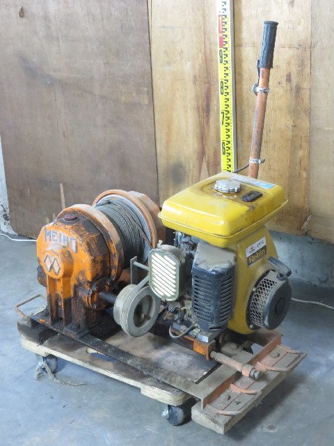 エンジンウインチ ガソリンエンジン 型式不明 実働品 Tibab Nu