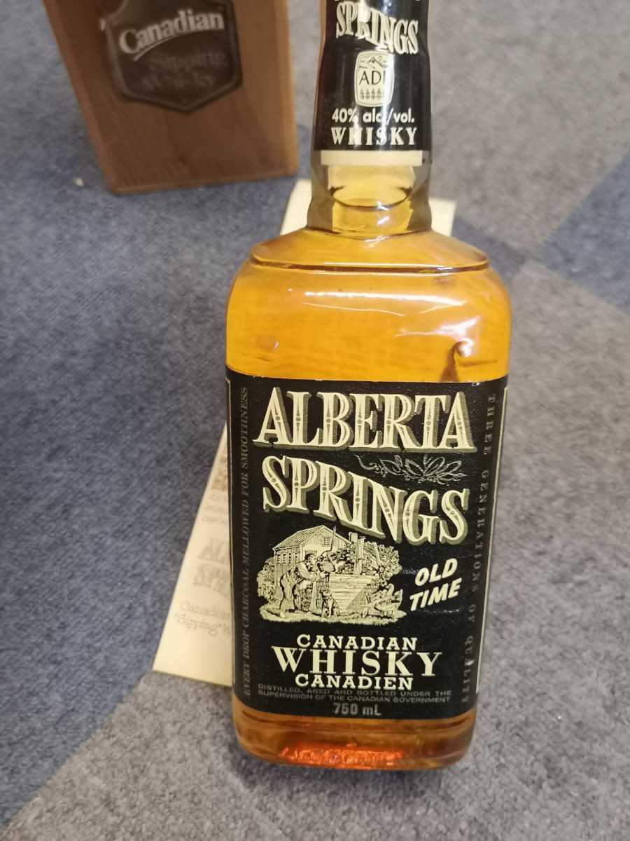 未使用】古酒 アルバータ スプリングス 1979年 木箱 750ml 40