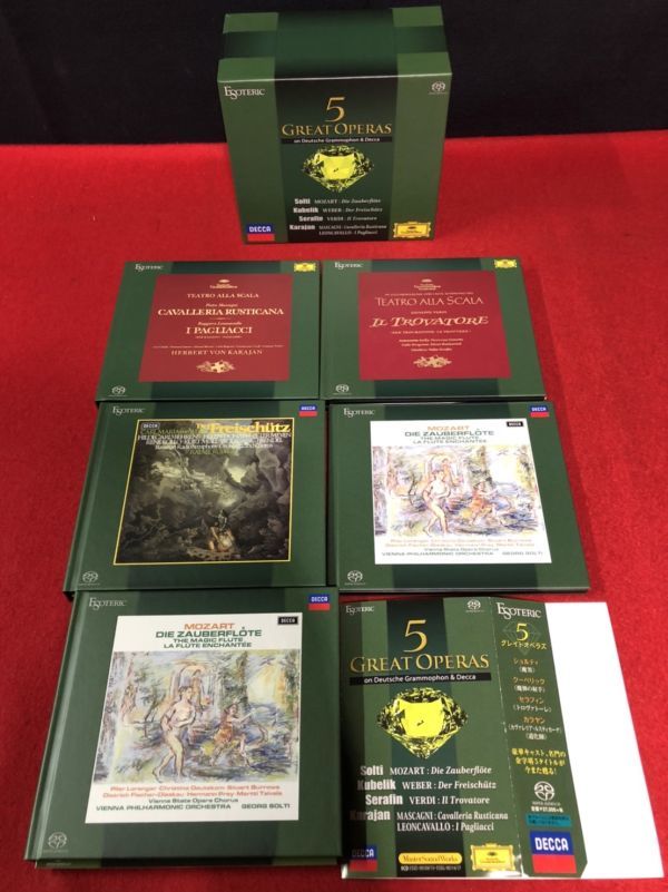 未開封新品 ESOTERIC エソテリック SACD 5グレイトオペラズ 魔笛他 未開封新品 ESOTERIC エソテリック SACD 5グレイトオペラズ 魔笛
