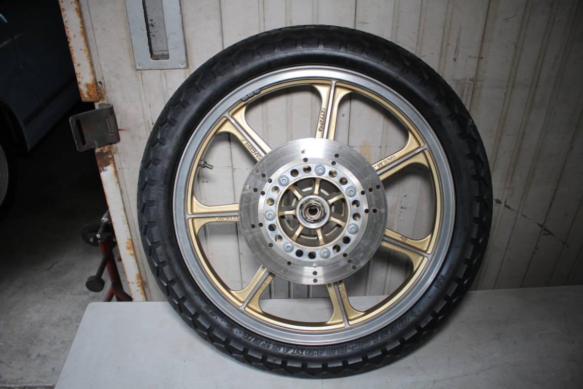 【傷や汚れあり】送料 ¥1600 KAWASAKI カワサキ Z1000R2 取外 フロント ホイール KZT00R エンケイ ENKEI Z KZ GP GPz Z750GP スペクター