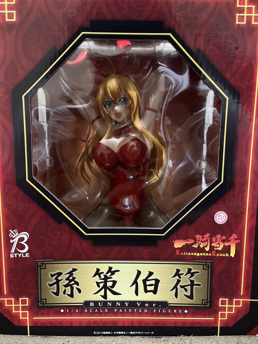 箱無し中古品】一騎当千 Extravaganza Epoch 孫策伯符 バニーVer. 1/4 ...