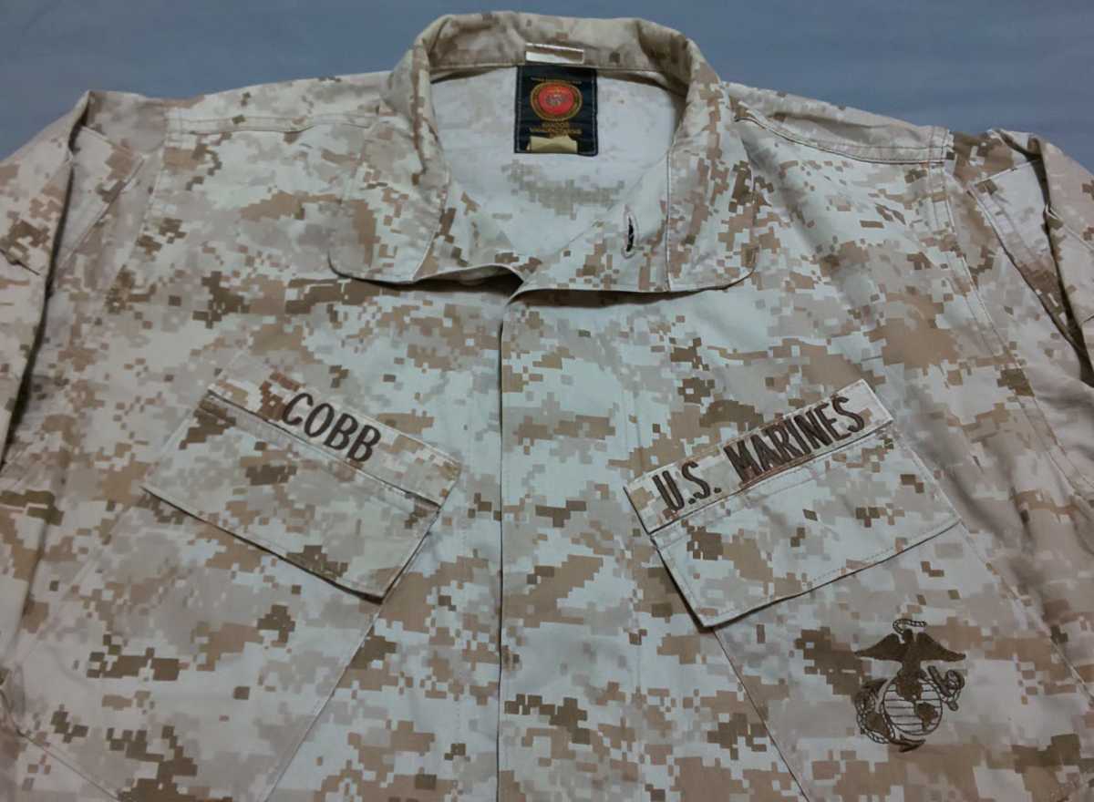 傷や汚れあり】米軍実物 MARPAT デザート アメリカ海兵隊 ジャケット
