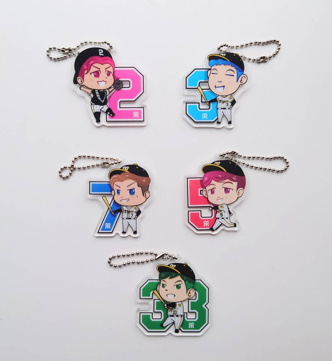 阪神タイガース 甲子園乾杯キャンペーン アクリルキーホルダー 8点