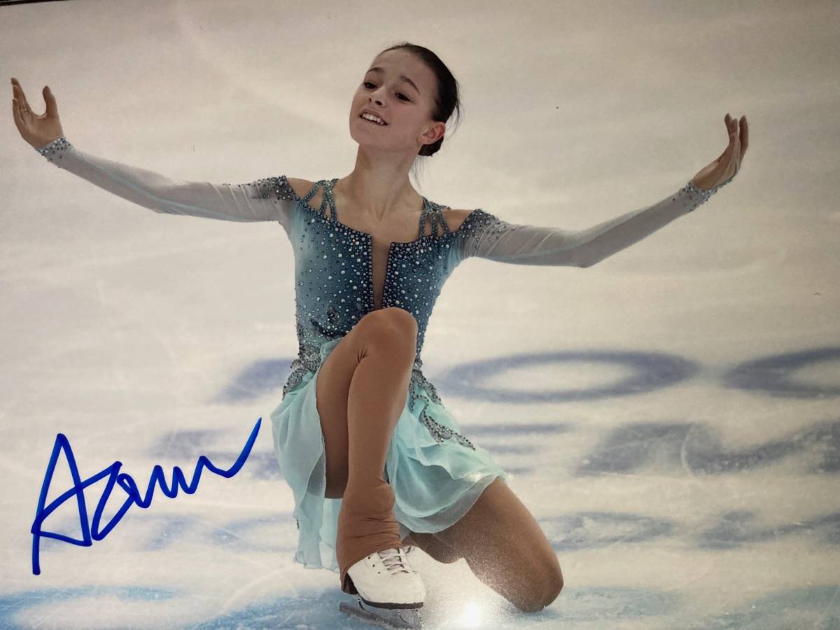 シェルバコワ（フィギュアスケート選手）直筆サイン入り写真 Yahoo!オークション - 女子 フィギアスケート アンナ