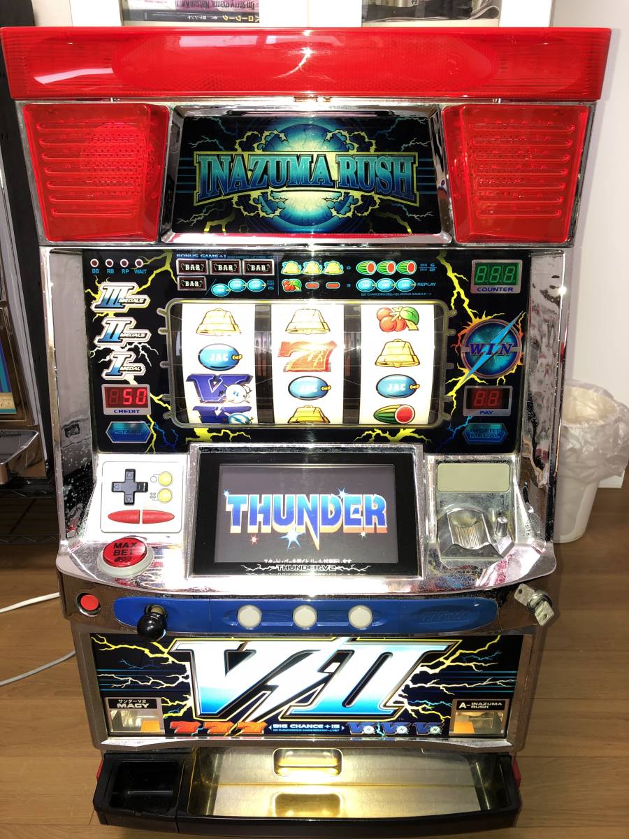 マサ 4号機サンダー-V パチスロ MACY　コイン不要機なし 楽天市場】《家庭用パチスロ》 サンダーV「1997年」 ☆メーシー