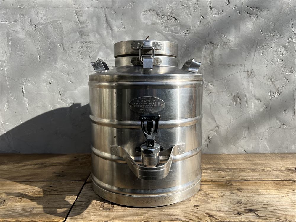 【傷や汚れあり】VINTAGE Military SUPER CHEF BEVERAGE CONTAINER DISPENSER/米軍