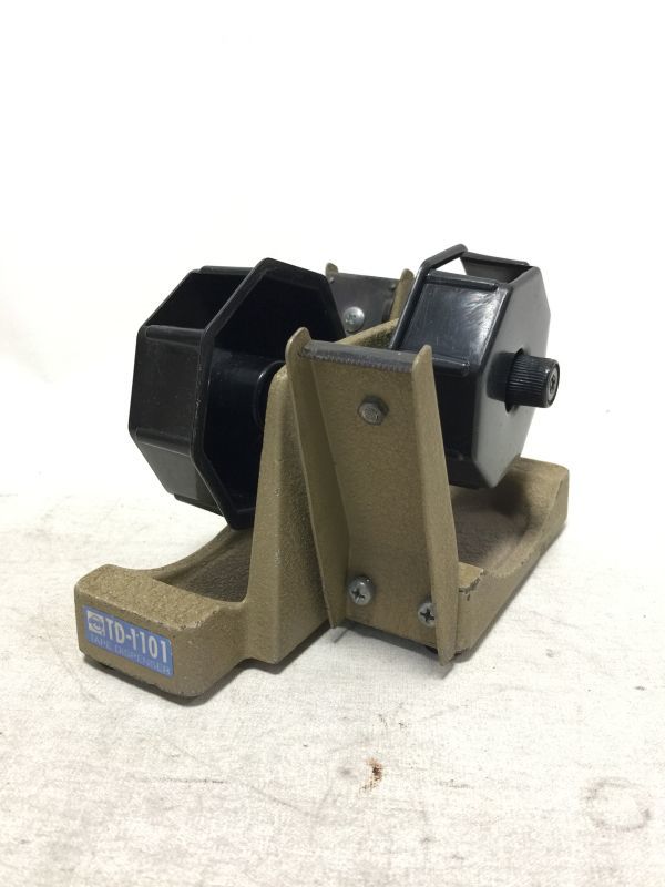 【やや傷や汚れあり】12/4R5si オープン工業☆OPEN☆TAPE DISPENSER☆TD1101☆テープカッター☆2個一体型☆工業系