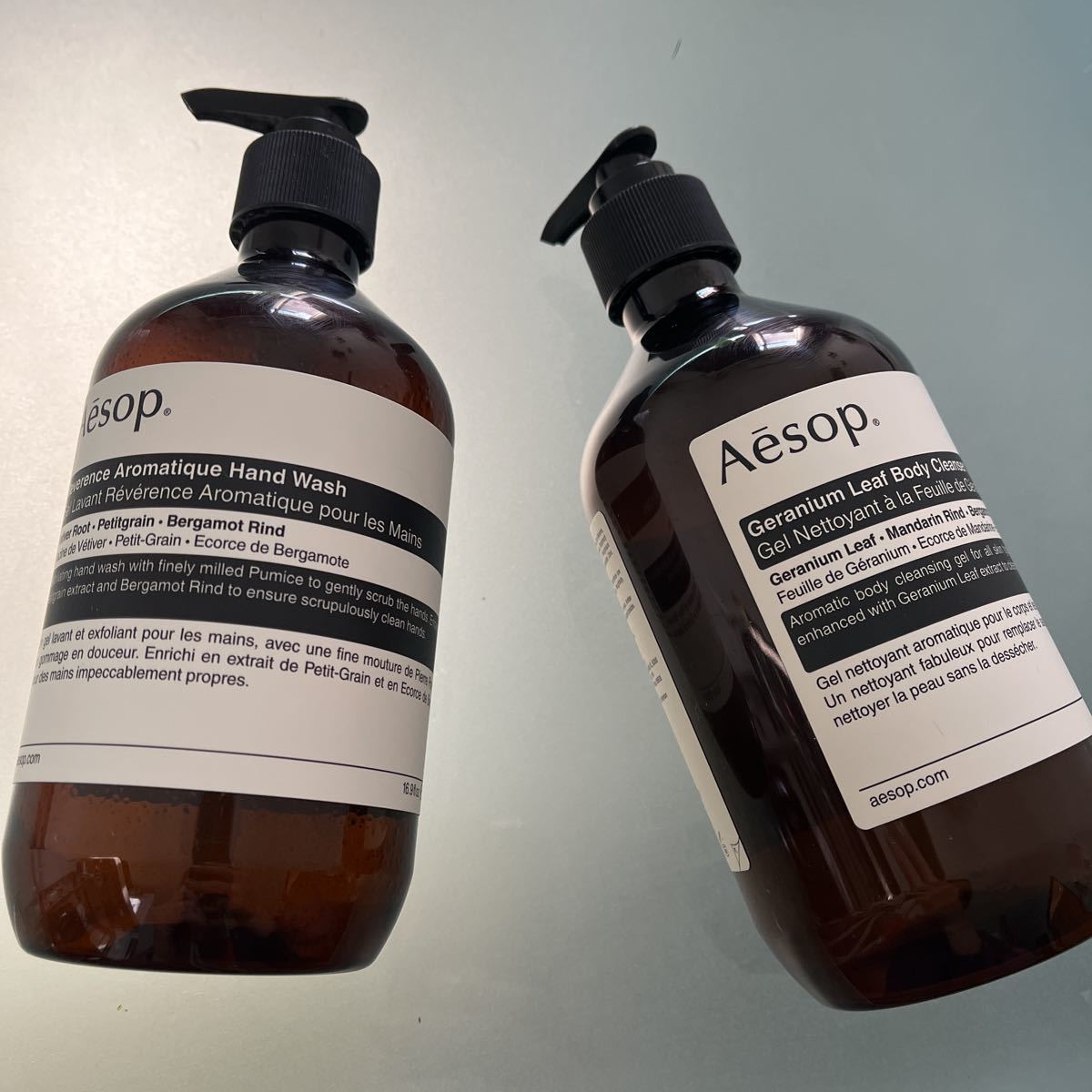 【目立った傷や汚れなし】Aesop イソップ ハンドソープ空きボトル2本セット/詰め替えボトル／液体ソープ用/送料込みの落札情報詳細