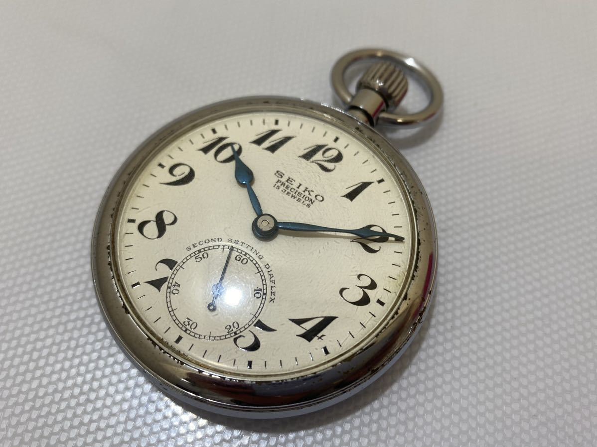 動作品　国鉄　昭和42年　国鉄関西　0384 懐中時計　SEIKO 希少になる 国鉄関西 昭和42年 国鉄 動作品 0384 美術品 SEIKO