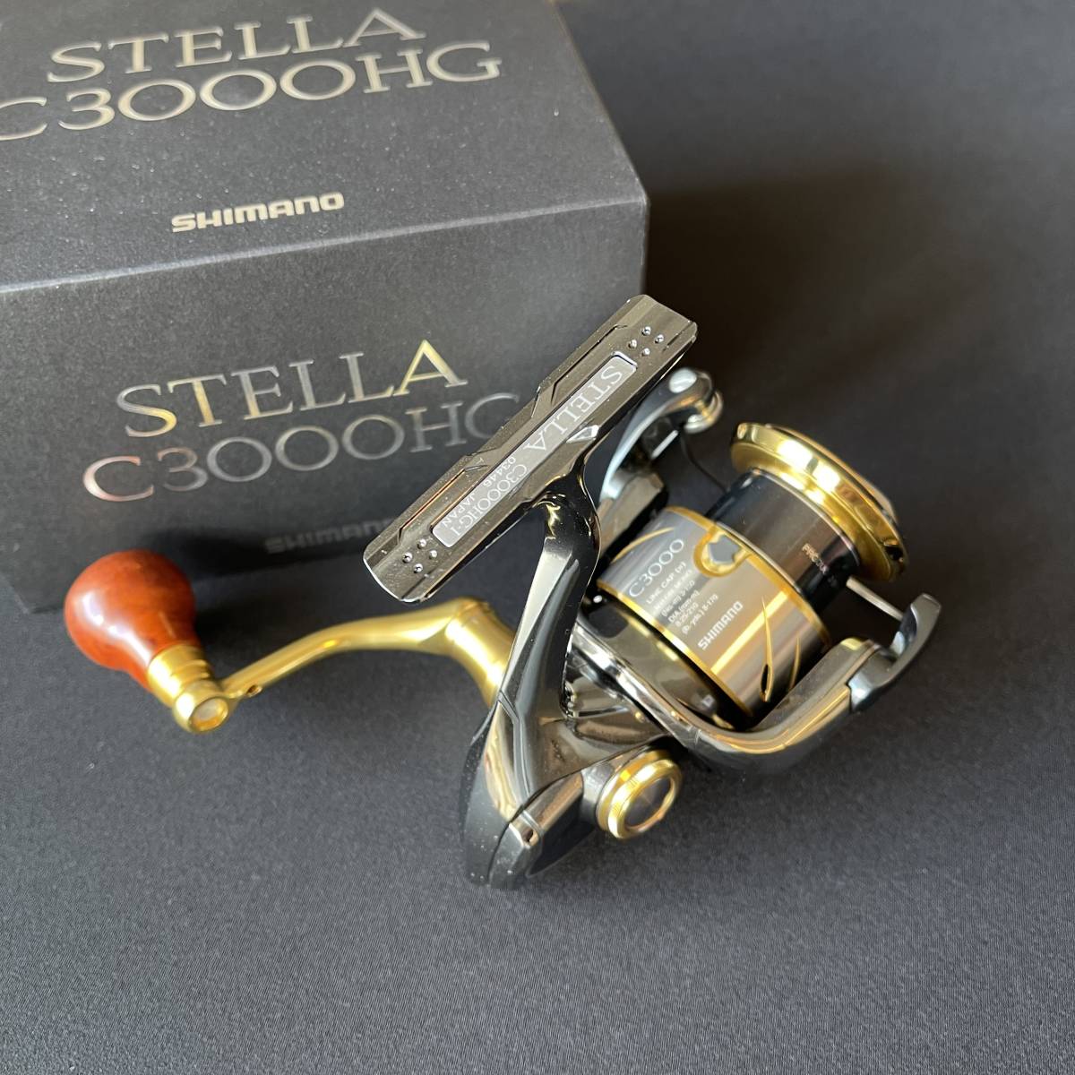 14ステラ 3000HG STELLA ステラ　夢屋花梨ハンドルノブ付き 14ステラ 3000HG STELLA ステラ夢屋花梨ハンドルノブ付き
