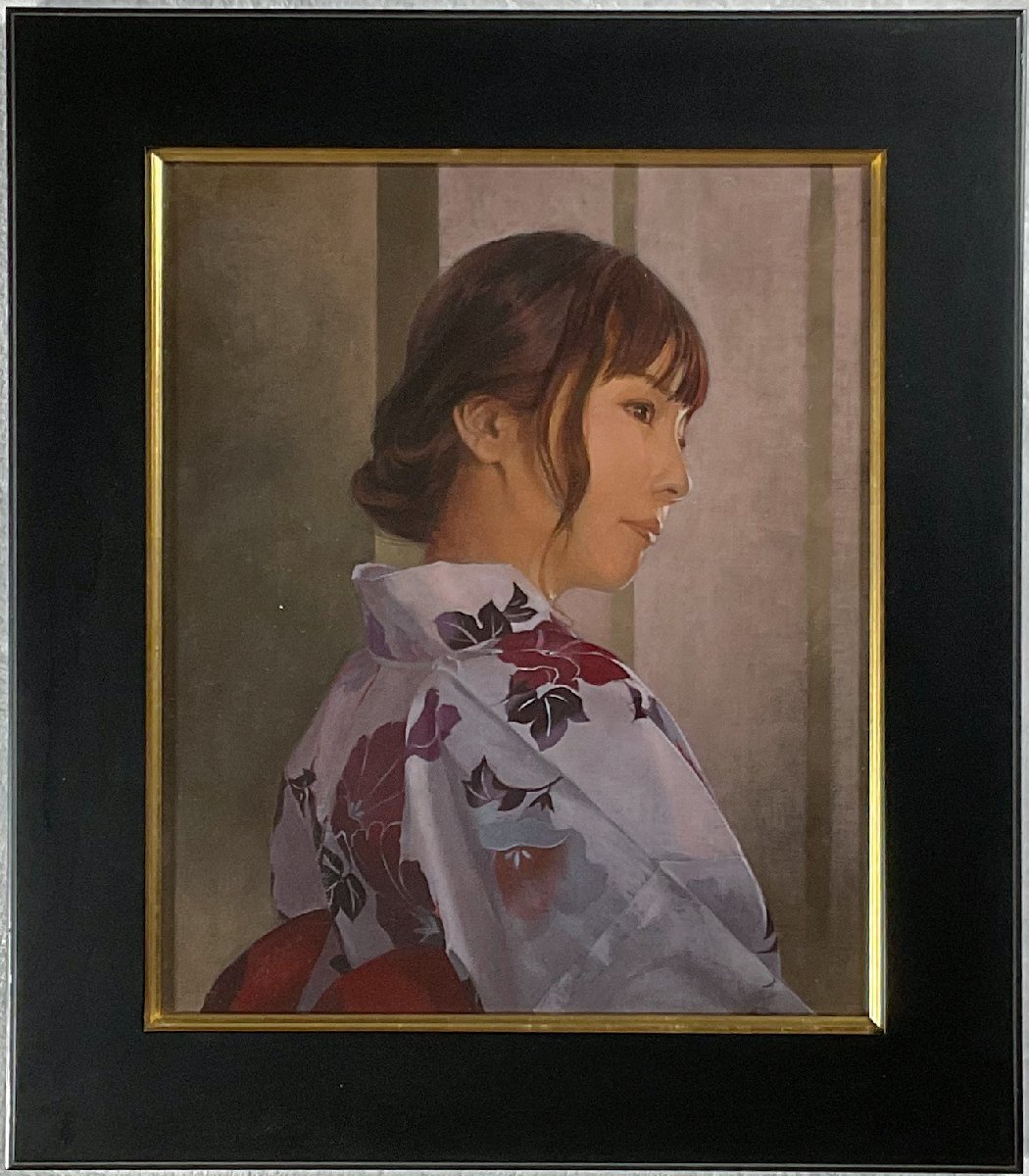 代理出品】木原和敏(1958-)○リアリズム油彩4号『明日』人気の