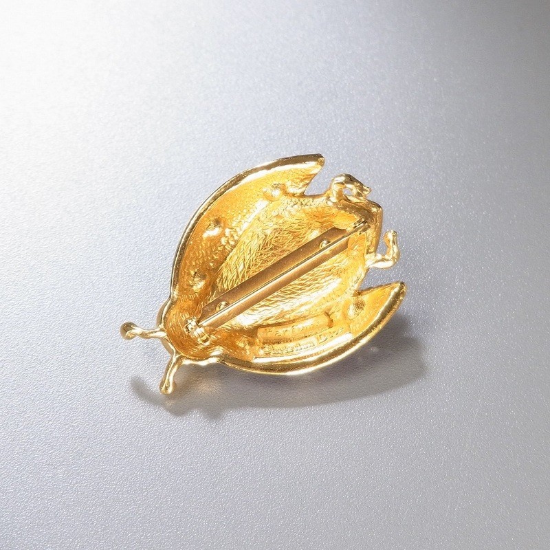 ドイツ製 Dior ディオール てんとう虫 ブローチ 昆虫 【公式通販】