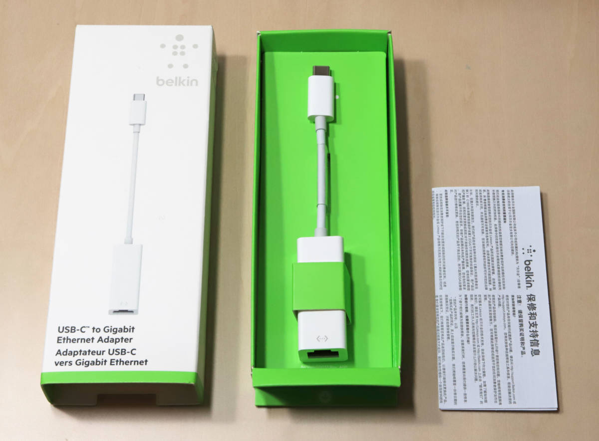 【未使用】★本日発送可能★Apple Store Belkin USBC to Gigabit Adapter