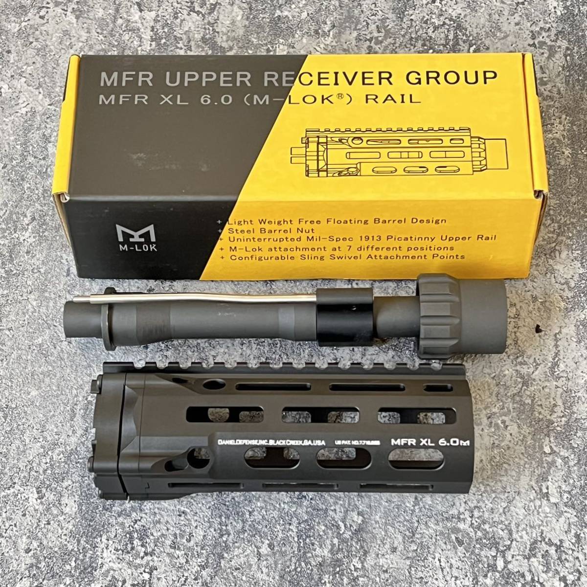 UC DD MFR XL 6.0 M-LOK/アウターバレルセット MWS用 Black ARCHWICK製