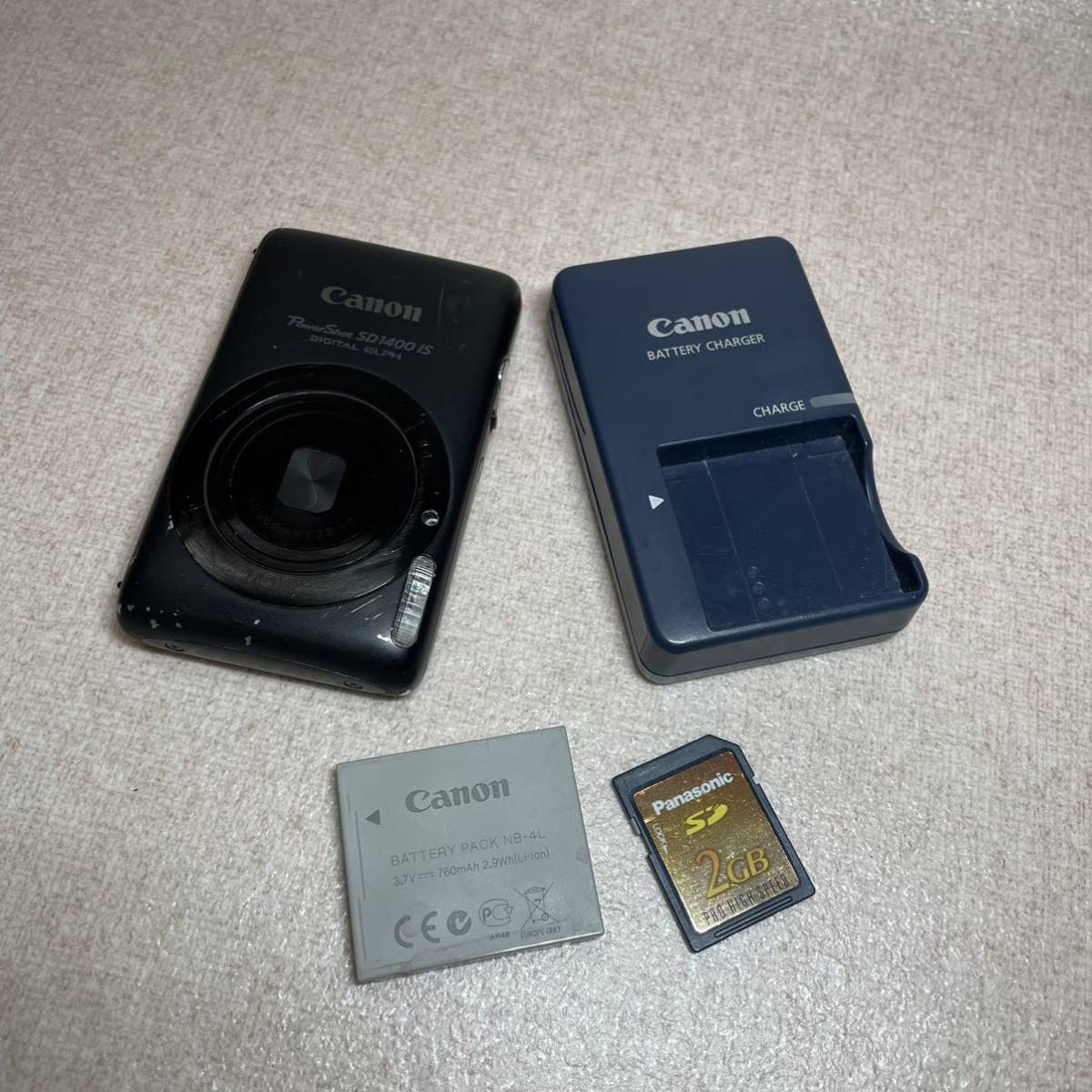Canon キャノン PowerShot SD1400ISの海外版中古2個 S2 デジタルカメラ
