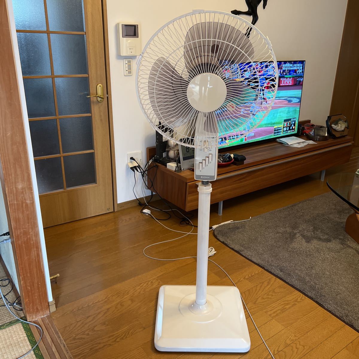 やや傷や汚れあり】希少 HITACHI S-406T 日立 大型洋間扇風機 スタンド