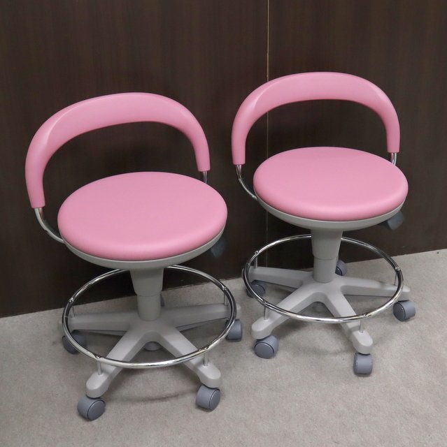 未使用】ノーリツイス 作業 椅子 スツール 丸椅子 病院 介護 レトロ