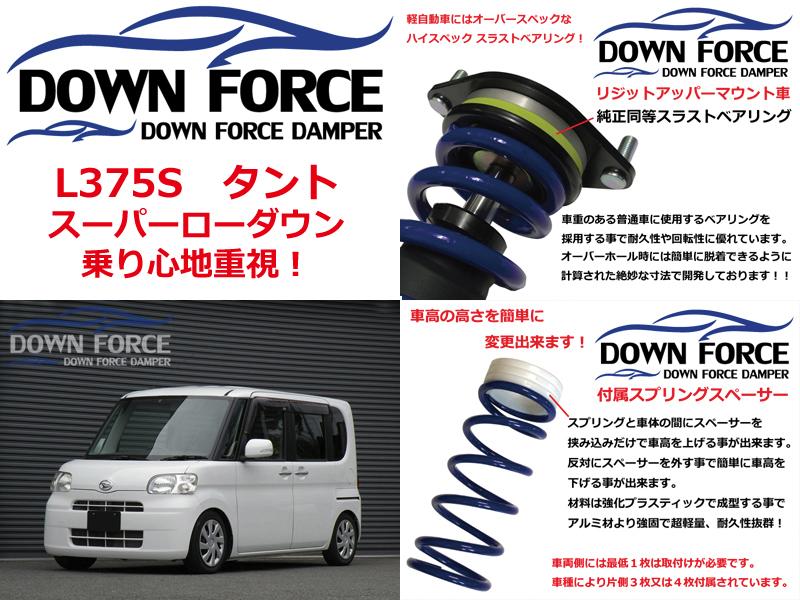 ミラ・ムーブ LA100・L175/タント L375・L455 車高調低 価格