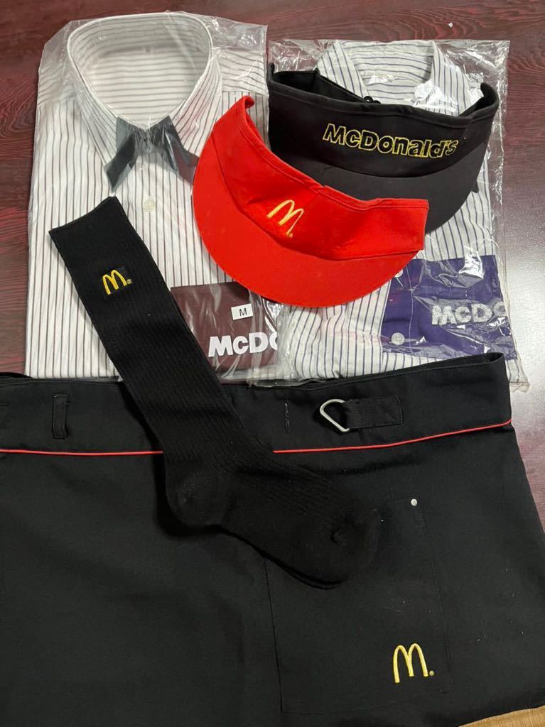 マクドナルド 制服 ユニフォーム ピンク S 当時物 7号 コスプレ