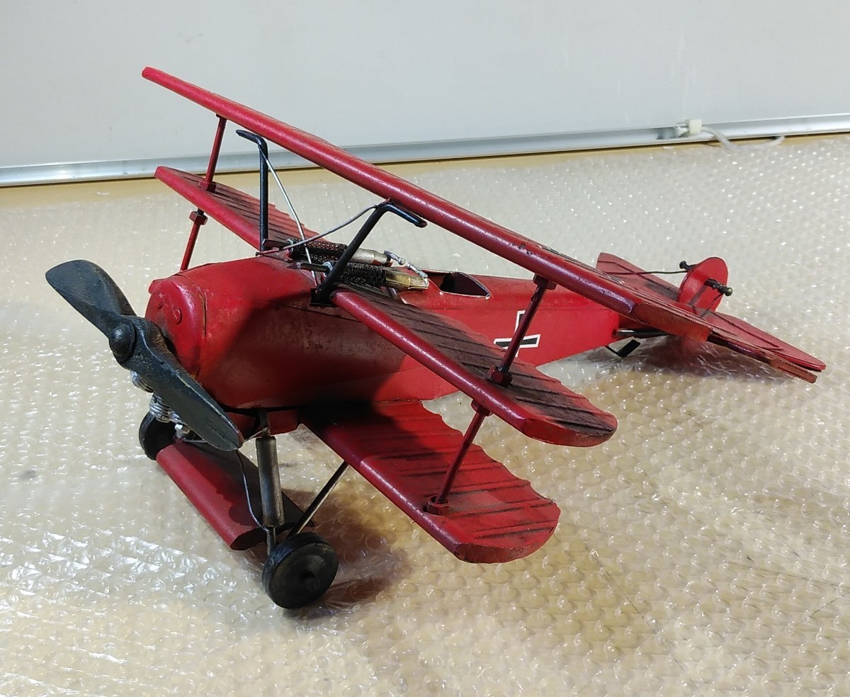傷や汚れあり】フォッカーDr.I レッドバロン 三葉機 Germany Red Baron