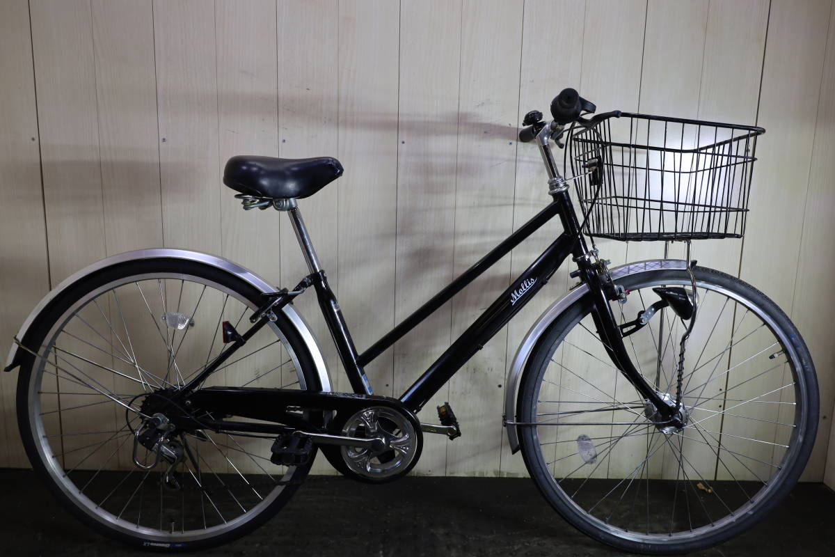 シティ車MOLLIS モーリスホワイト26インチ変速付き