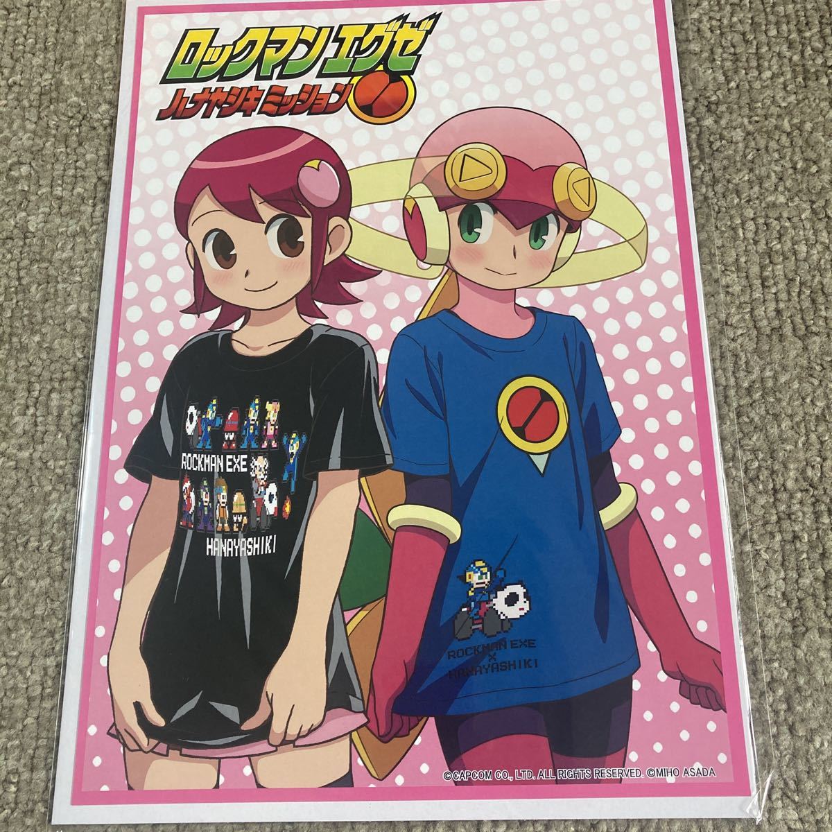 未使用に近い】ロックマンエグゼ 花やしき限定 ミニポスター メイル
