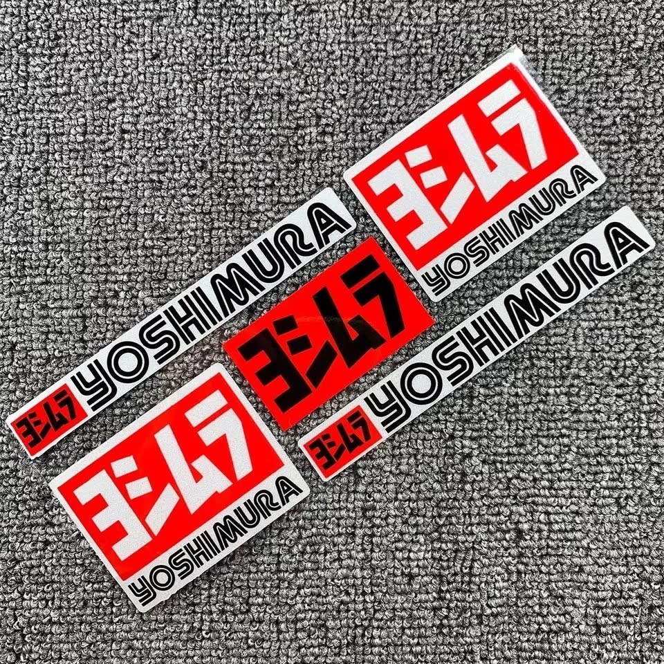 【未使用】ヨシムラYOSHIMURA バイク用スポンサー“ロゴ”反射ステッカー/デカールMotor Bike Light Sticker