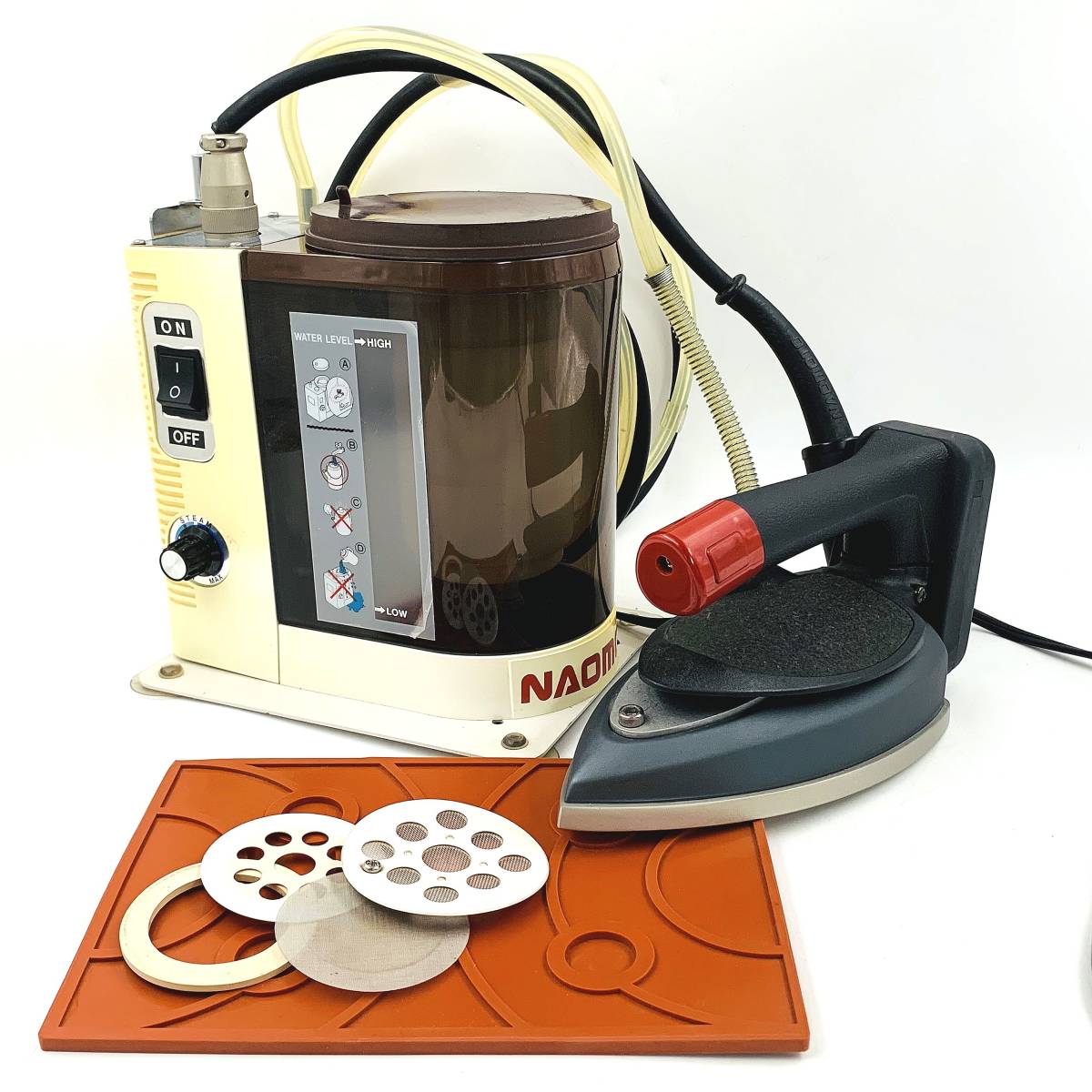 ナオモト HYS-410卓上スチームアイロン PS-2ポンプ式 HYS-410P 卓上