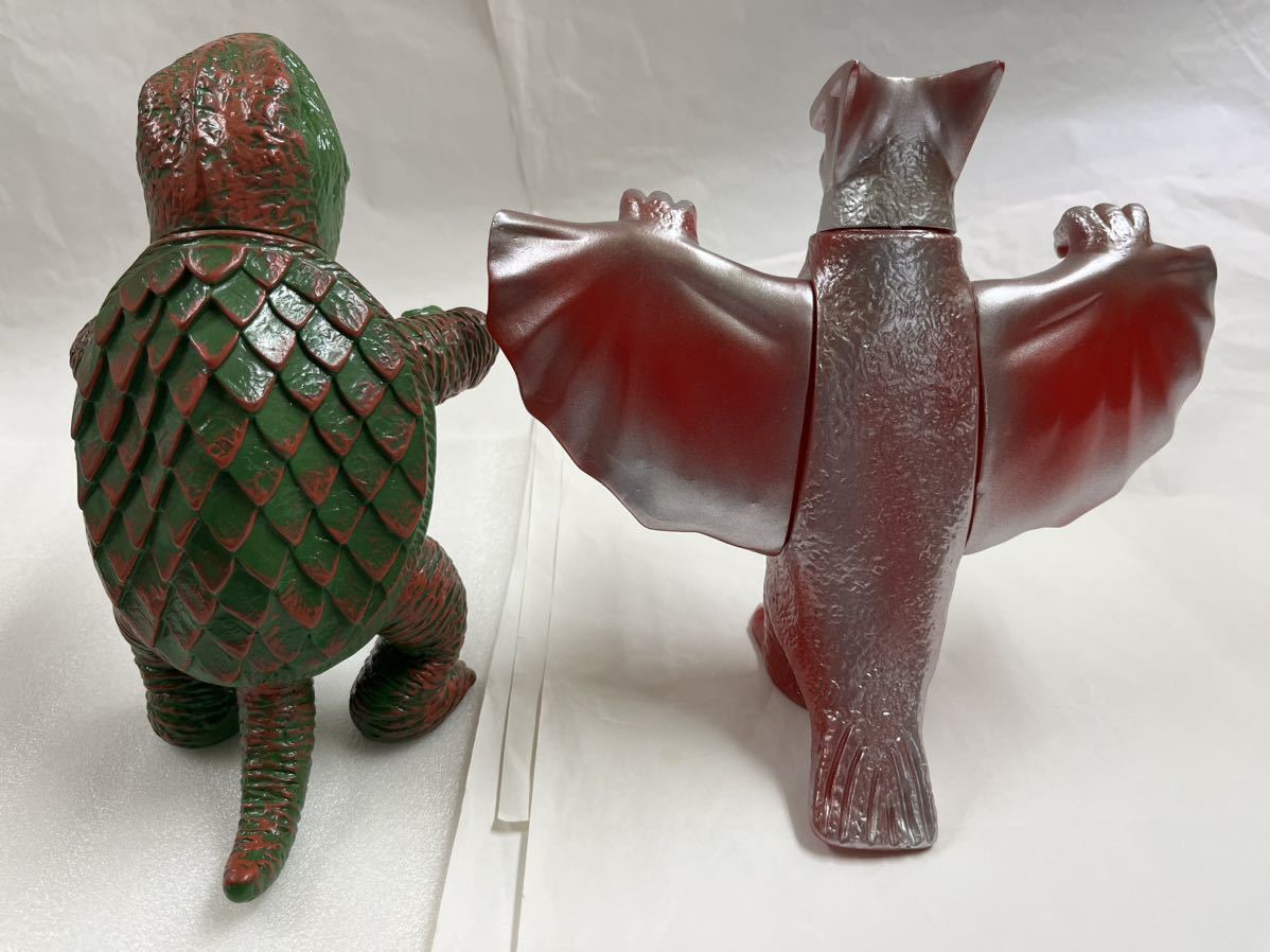ガメラ＆ギャオス（マルサン・日東）ソフビフィギュア2体セット