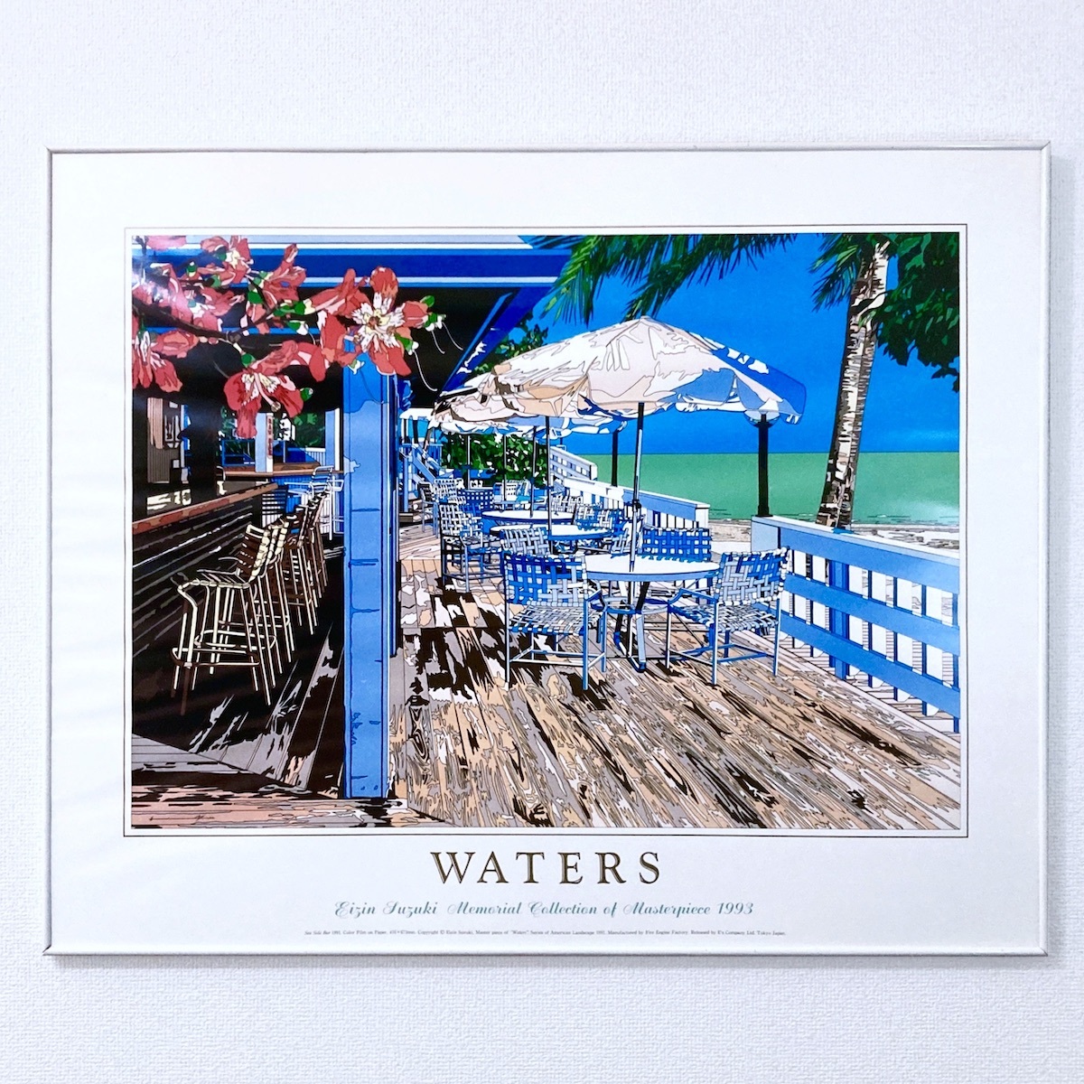 鈴木英人WATERS ポスター ◇鈴木英人 Eizin Suzuki「WATERS / Sea Side Bar」アート
