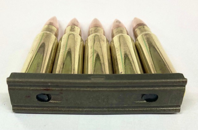 やや傷や汚れあり】ダミーカート.308 win ＆ 装弾クリップ / 文鎮