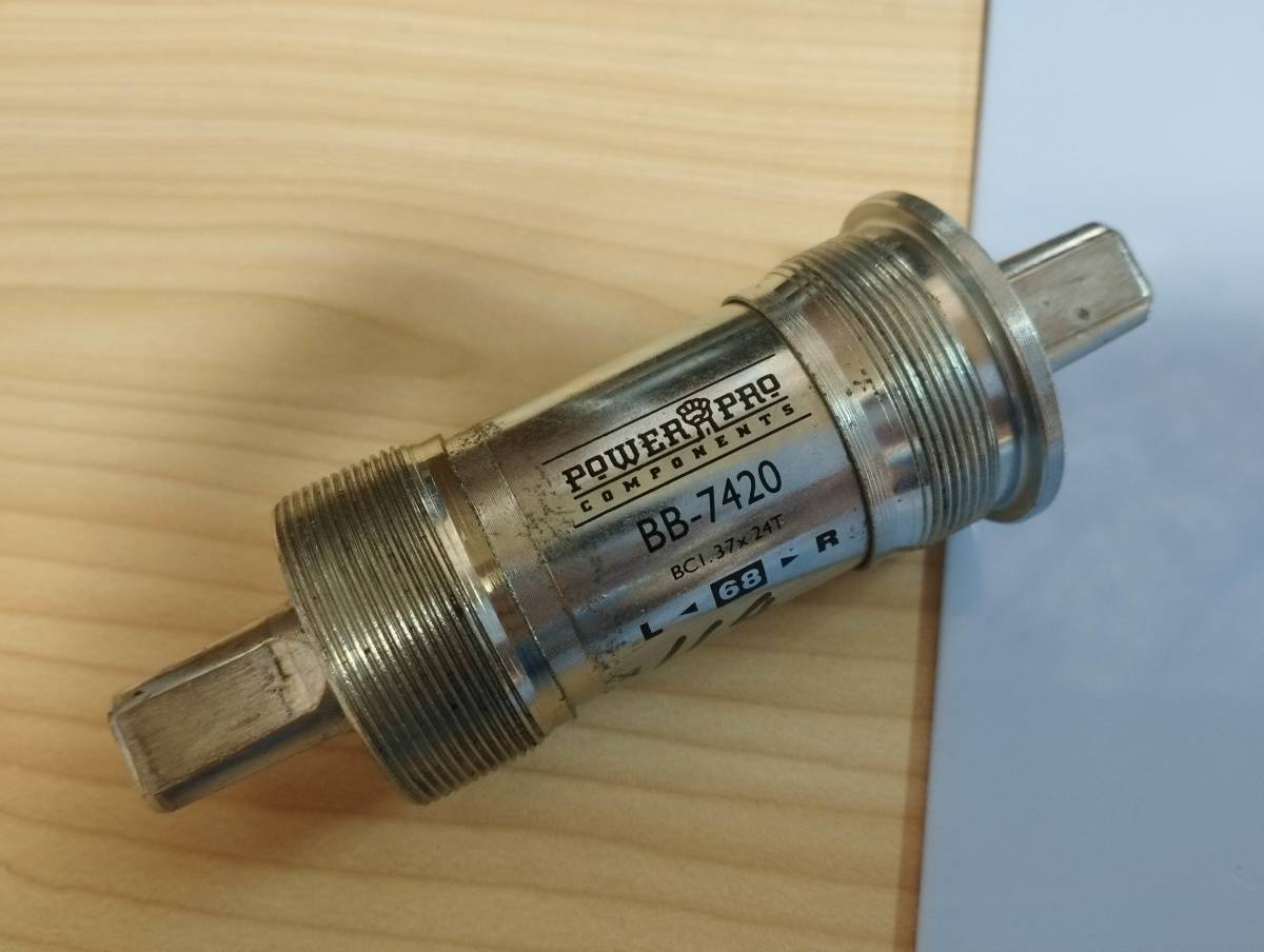 TA ボトムブラケット BB 軸長約114mm □ TA 344 フランス製 ボトムブラケット BSC&frasl;JIS規格ネジ 軸長114mm □