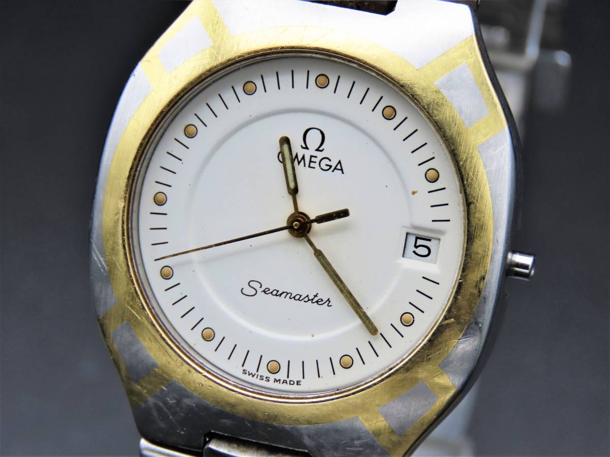ジャンク 【要ベルト交換・動作品】OMEGA／シーマスター 120m 2511.81