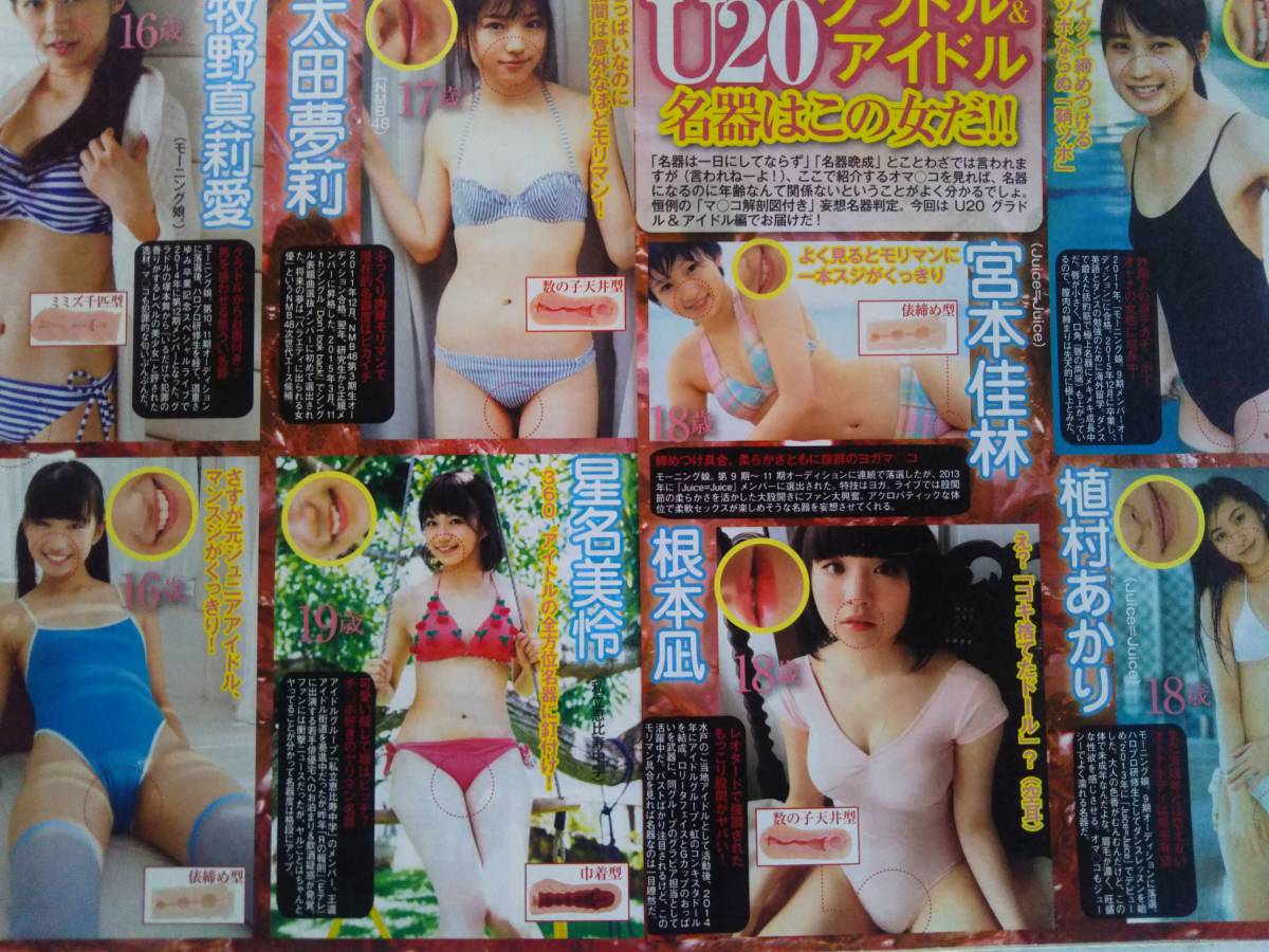 ジュニアマンスジ 目立った傷や汚れなし】U20グラドル・アイドル 名器はこの女だ 鞘師里保 植村あかり 佐々木佳子 森戸知沙希 他 切り抜き ３Ｐの落札情報詳細 -  Yahoo!オークション落札価格検索 オークフリー