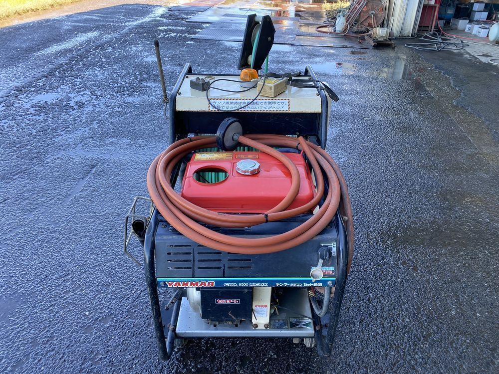 やや傷や汚れあり】【茨城県常総市発】ヤンマー 自動巻取セット動噴