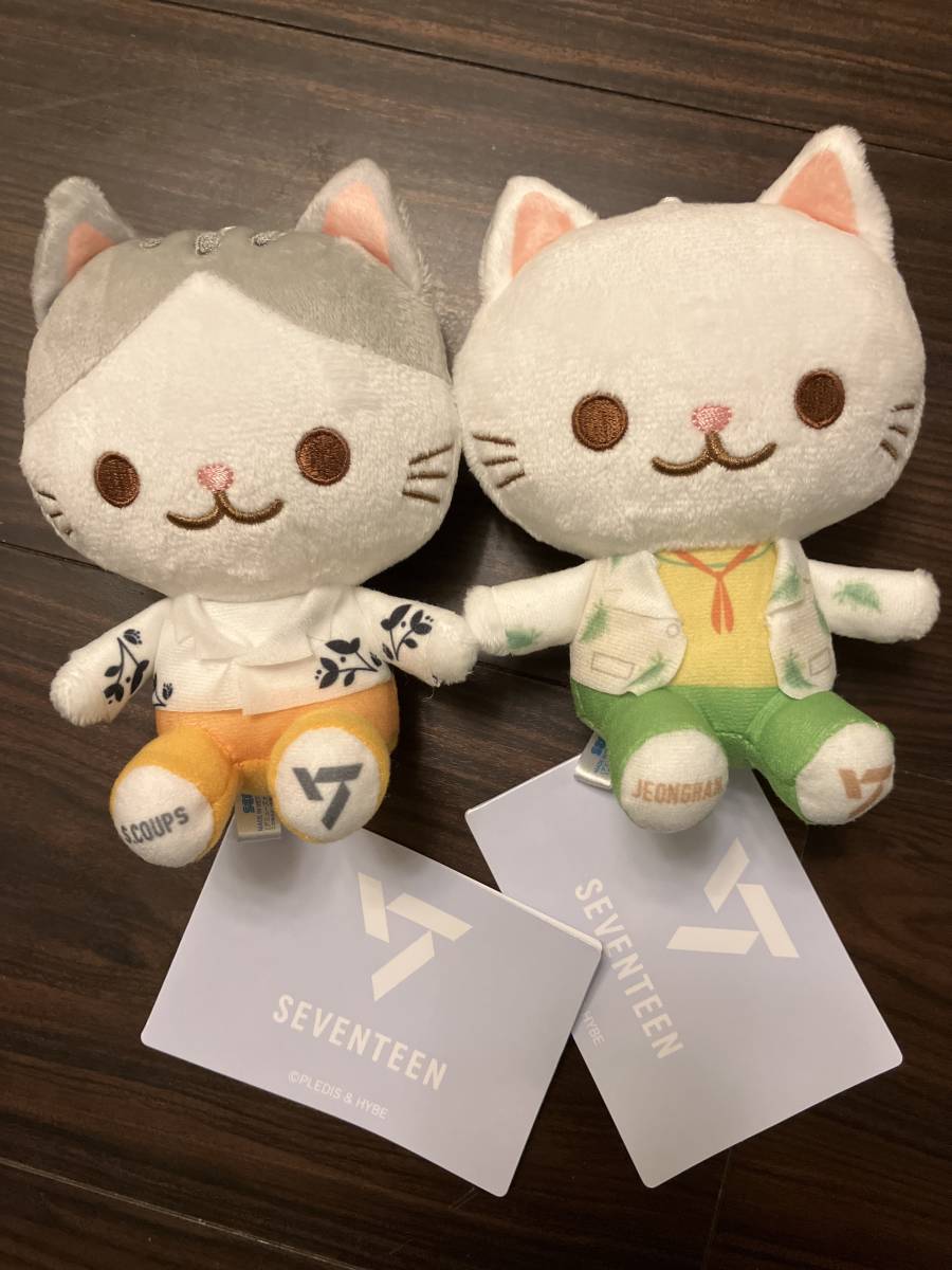 SEVENTEEN ジョンハン 寝そべり おすわり マスコット ネコ ポーチ