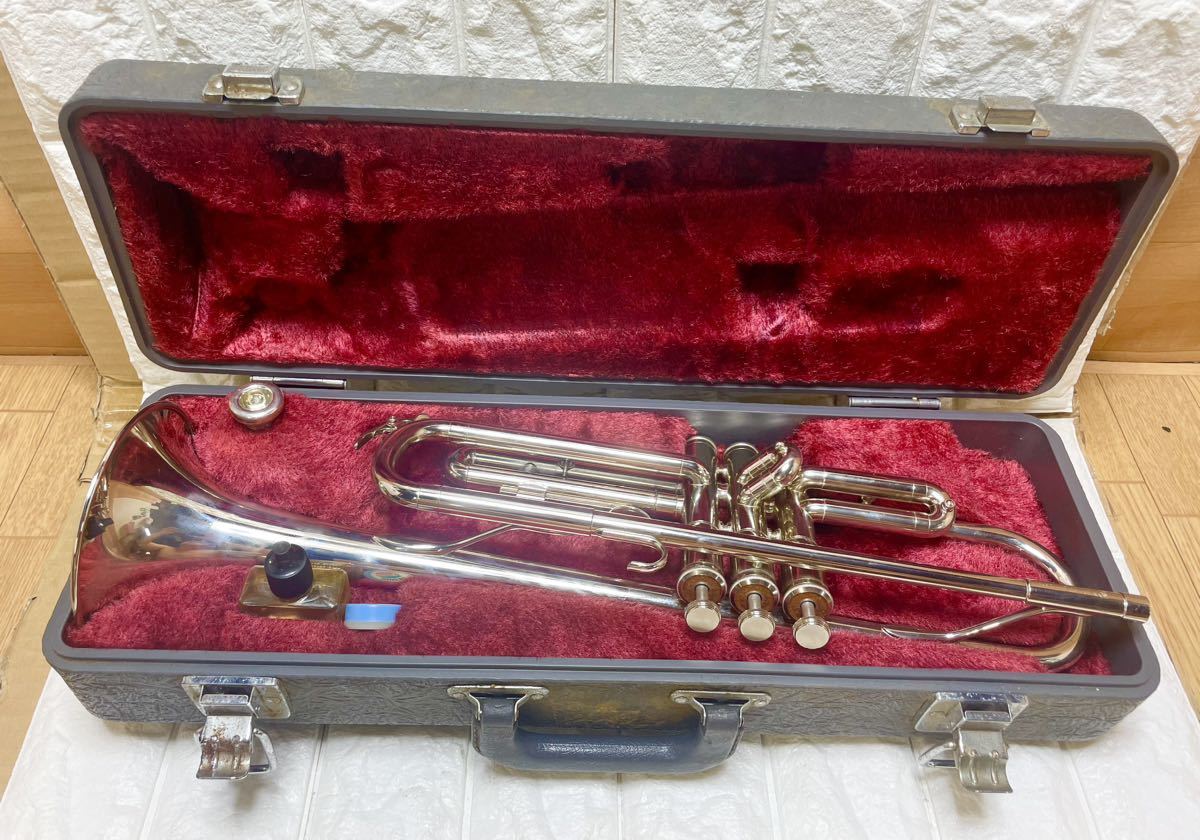 【目立った傷や汚れなし】良品☆ YAMAHA ヤマハ trumpet トランペット YTR136 ハード ケース 付き 楽器 吹奏楽 趣味