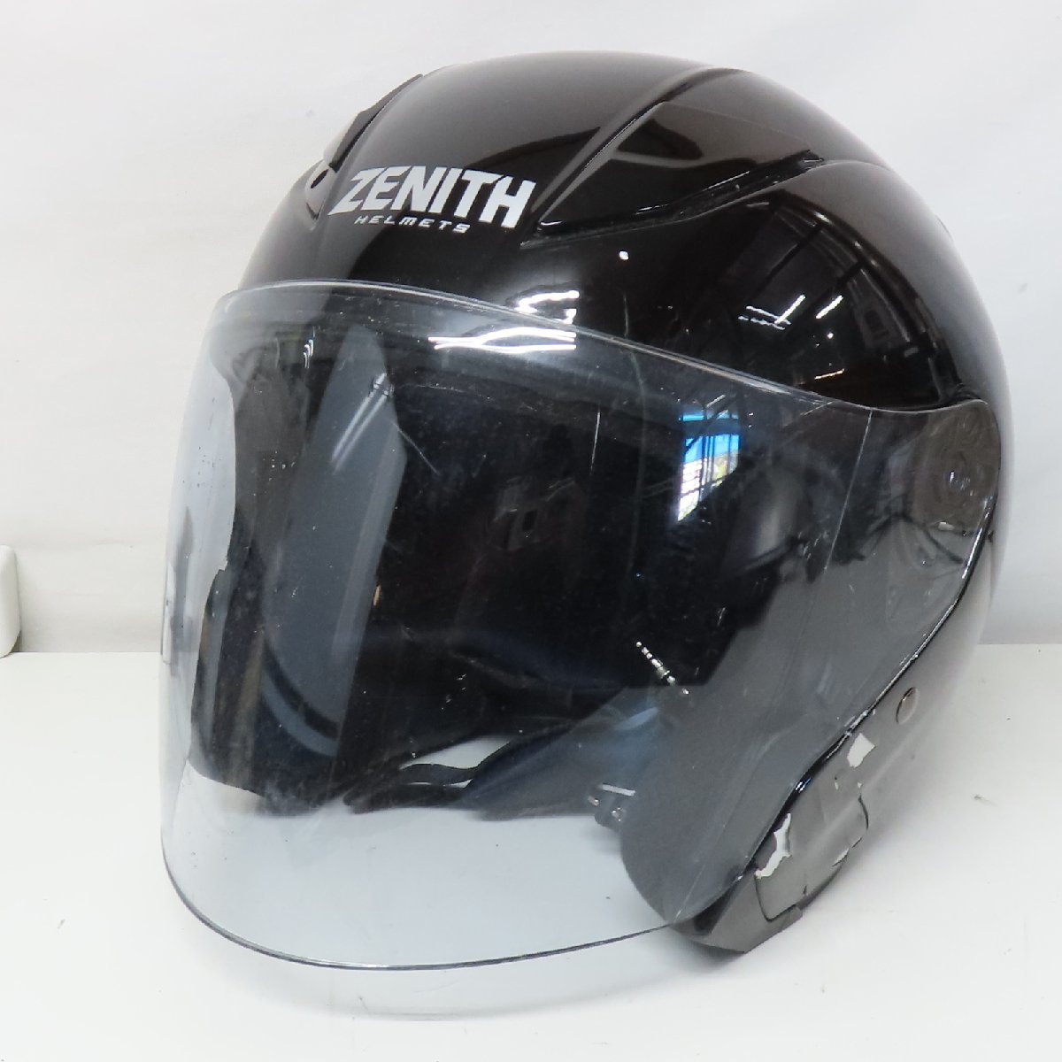【傷や汚れあり】【1円スタート】YAMAHA ヤマハ ZENITH ゼニス YJ20 ジェットヘルメット XLサイズ ブラック バイク 二輪