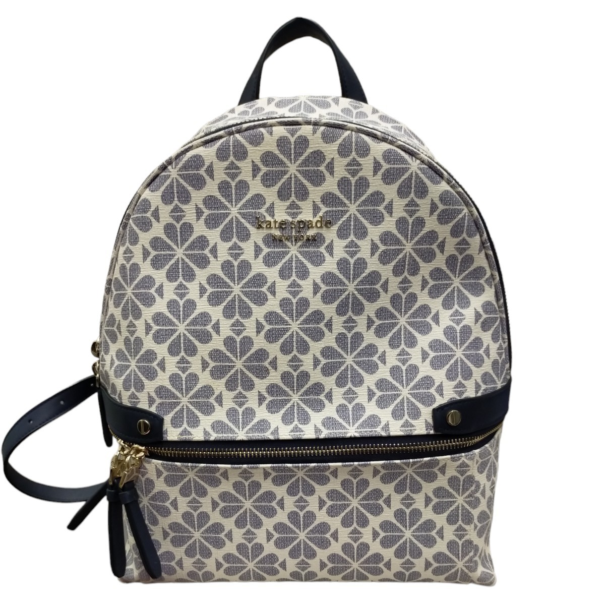 【目立った傷や汚れなし】kate spade ケイトスペード PXR00082 PVC フラワー 花柄 リュックサック バックパック
