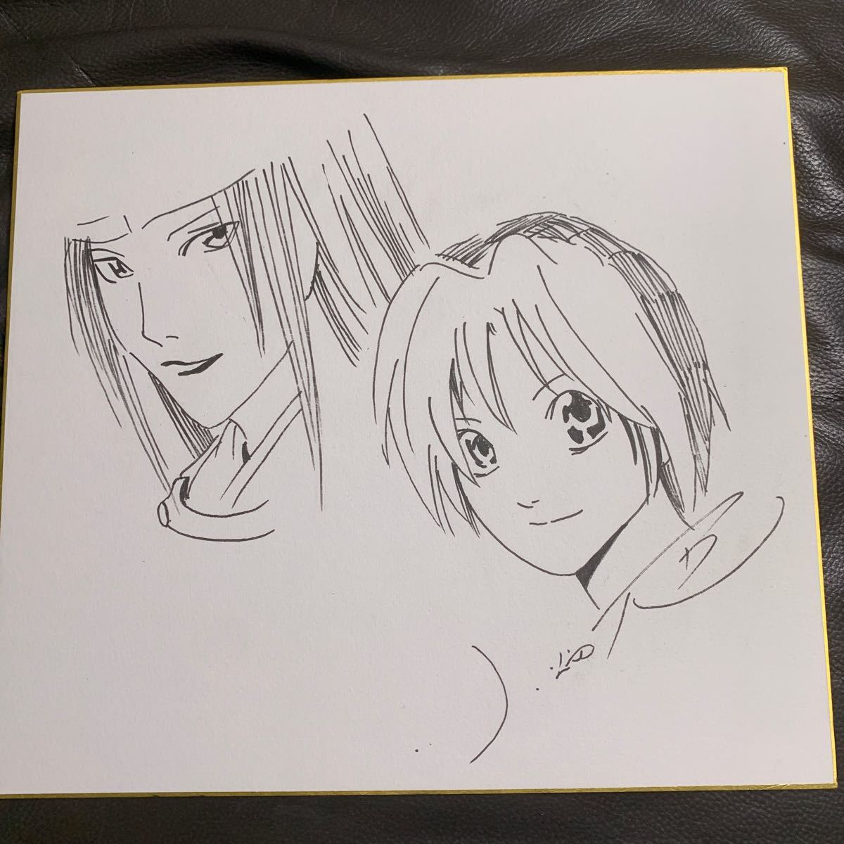 ヒカルの碁 直筆サイン 色紙 小畑健 佐為 ヒカル 小畑健 ヒカルの碁