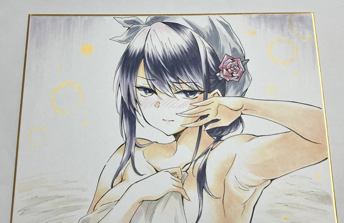 未使用】色紙 手描きイラスト 同人 オリジナル 直筆 みづきたけひと