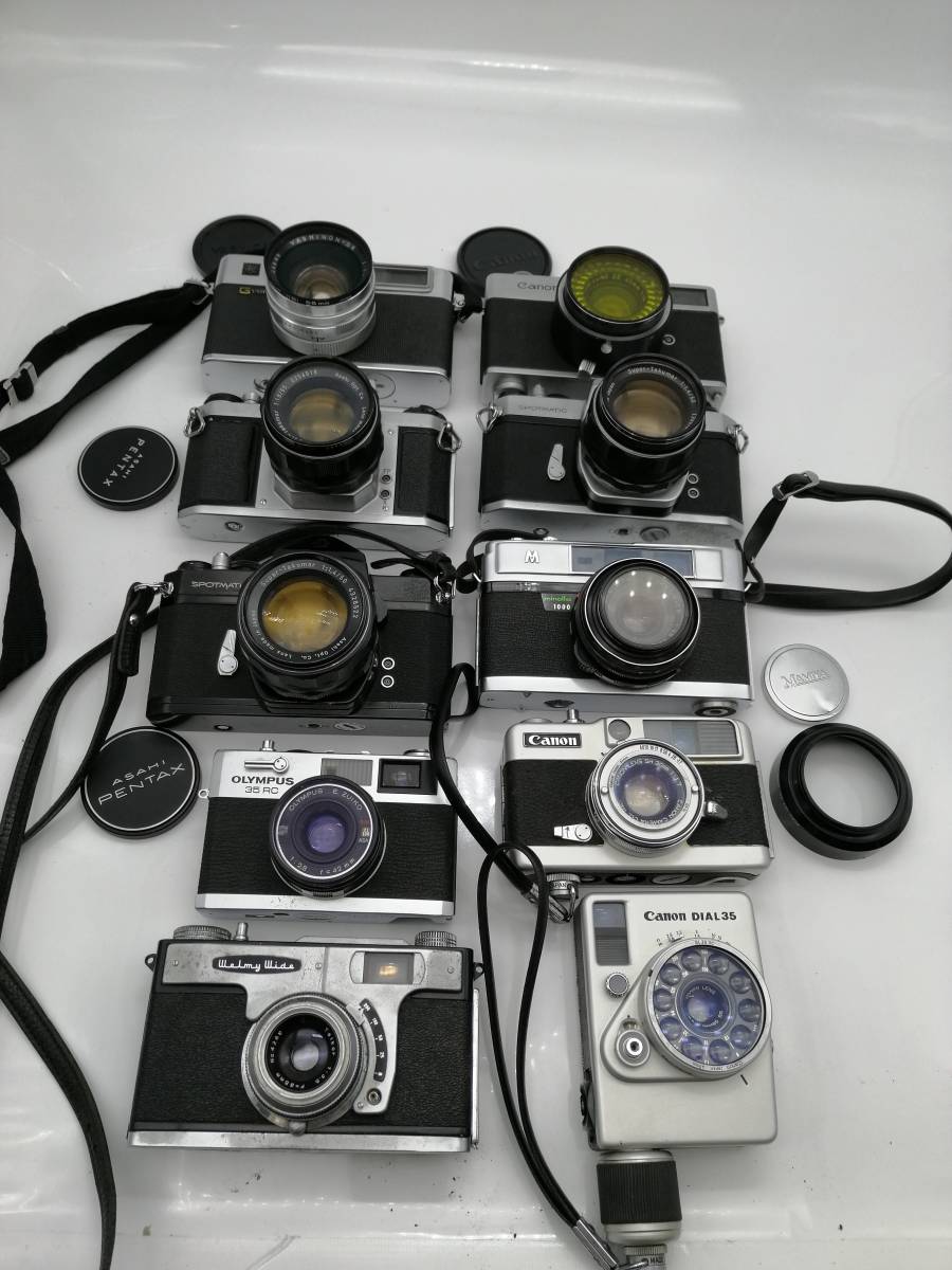 【目立った傷や汚れなし】t2491 OLYMPUS 35RC CANON demi ee17 ASAHI pentax minolta