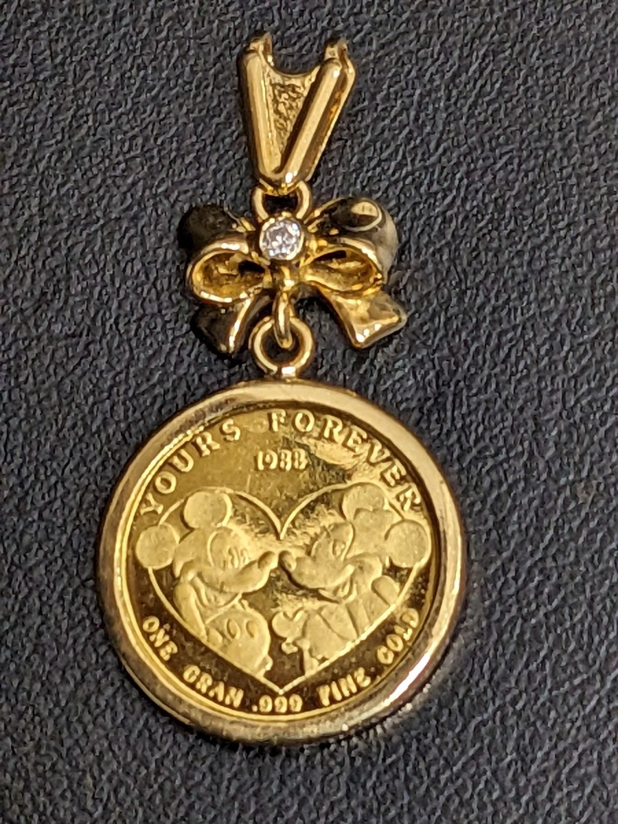 新品未使用】純金 100周年記念 ティンカーベル ペンダントトップ