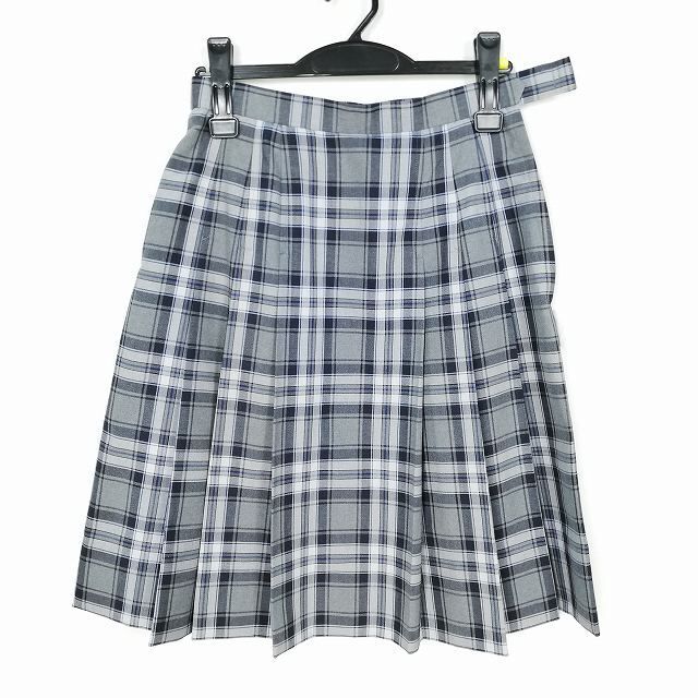 【やや傷や汚れあり】1円 スクールスカート 夏物 w69-丈57 チェック 中学 高校 プリーツ 学生服 制服 女子 中古 IN5123の落札 ...