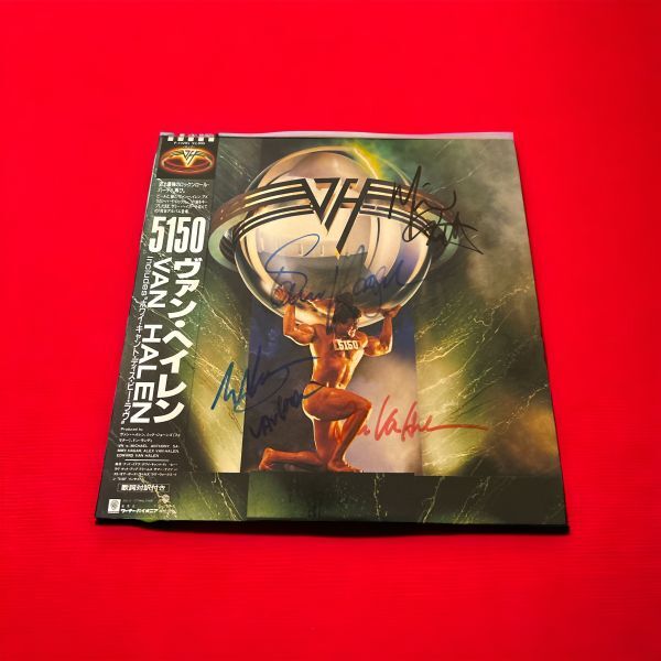 VAN HALEN ヴァンヘイレン　直筆サイン入りレコード Van Halen ヴァン・ヘイレン直筆サイン入りレコード『Van Halen