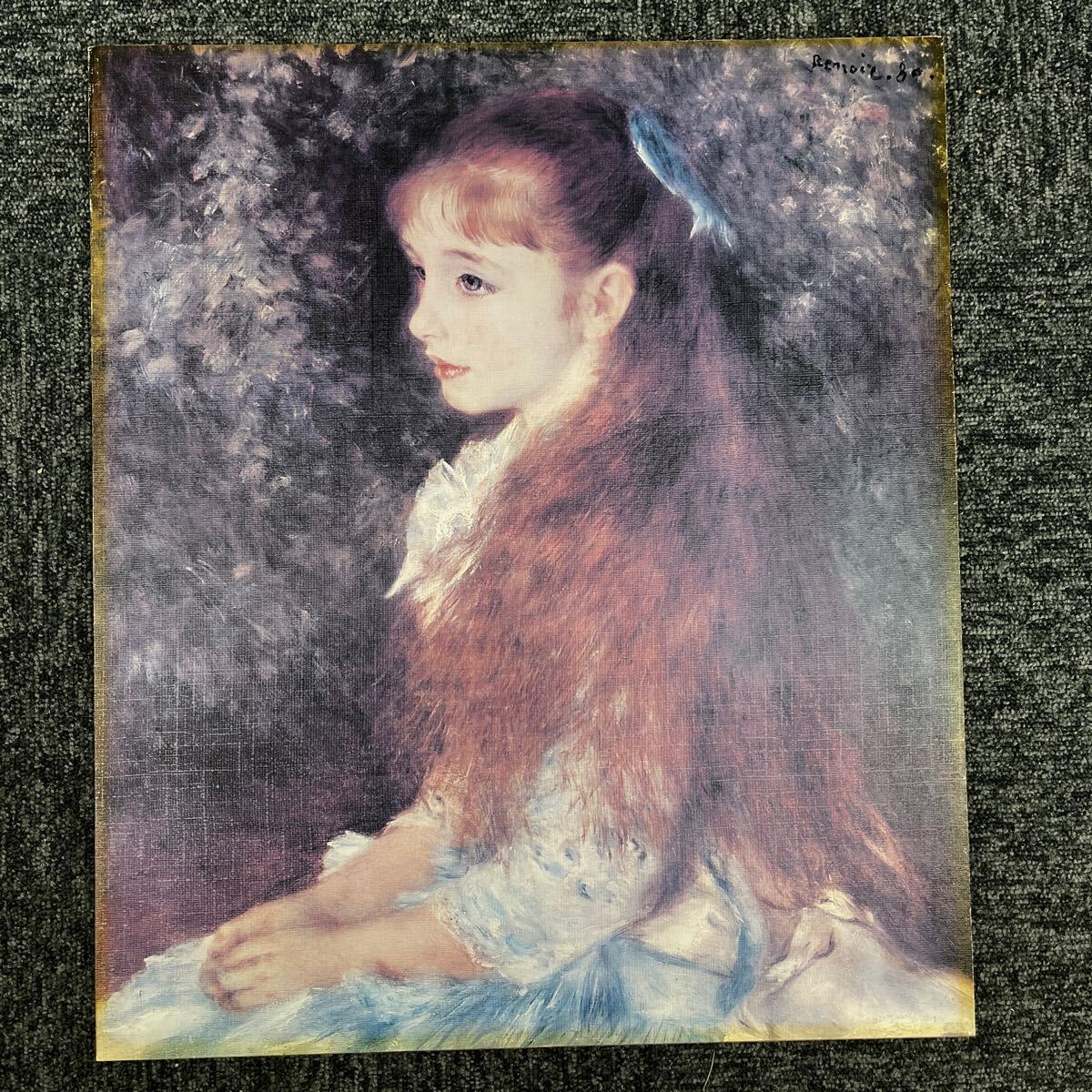 ルノワール 可愛いイレーネ 人物画 　絵画　インテリア　 アート Amazon.co.jp: ルノワール［世界の名画コレクション］『少女