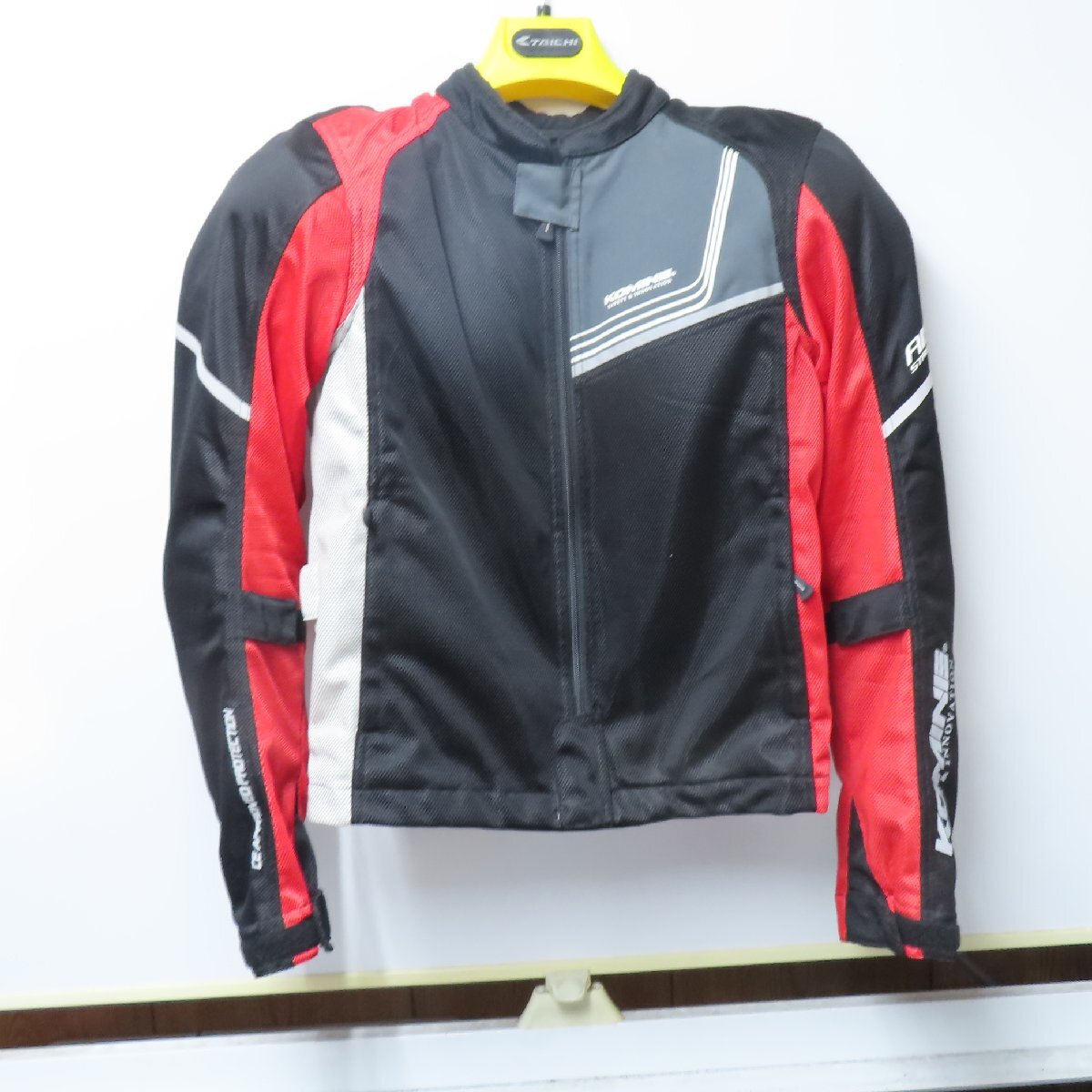 KOMINE/コミネ フルメッシュジャケット ブラック/レッド Lサイズ コミネ メッシュジャケット JK-1623 大きいサイズ 5XLB・6XLB